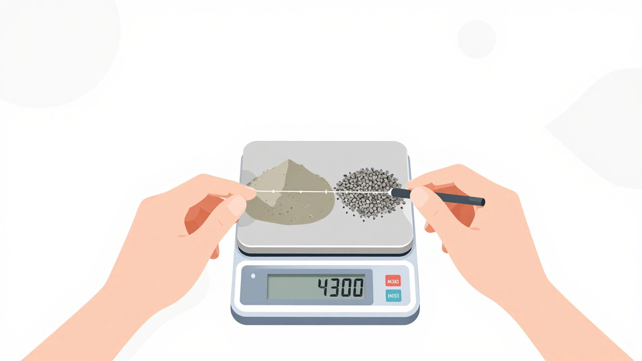 Точное взвешивание компонентов бетона М300